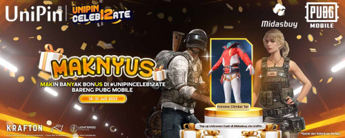 MAKNYUS! Makin Banyak Bonus di #UniPinCeleb12ate bareng PUBG Mobile